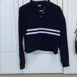 John Galt cropped long sleeve